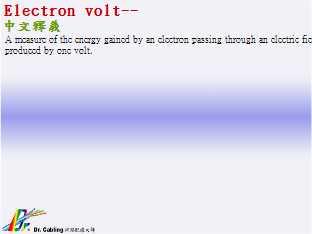 Electron volt--qǳƤ......