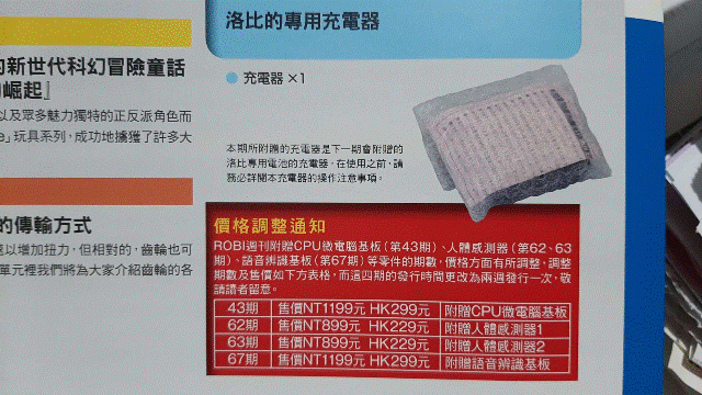 週刊「洛比」Robi 41 本期內容(零件：價格調整通知).gif