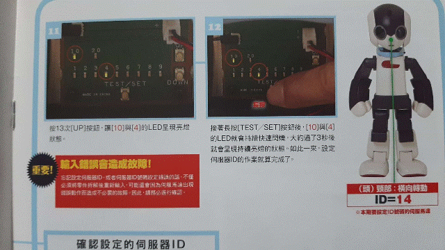 週刊_洛比_Robi 60 本期內容(零件：(頭)頸部：橫向轉動ID：14確認寫入)