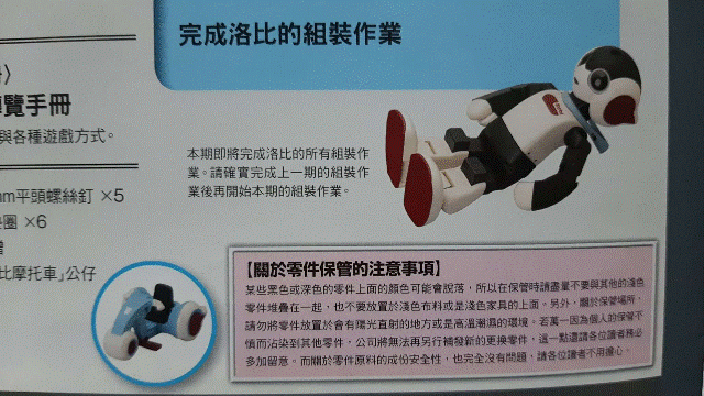 週刊「洛比」Robi 70 本期內容(零件：確認零組件).gif