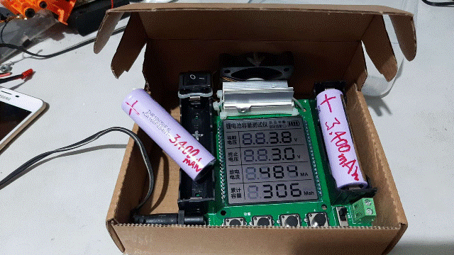 XH-M239鋰電池容量測試儀_16_繼續放電累積容量達306Mah